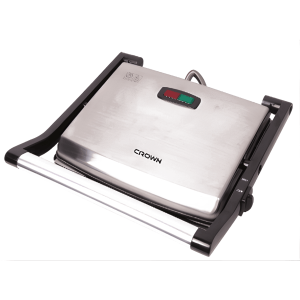 Stainless Steel Grill Toaster with Teflon Plates for 4 Slices