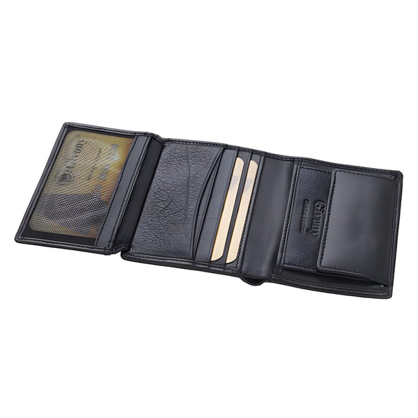 Men's Leather Wallet with Coin Pocket & 4 Card Slots by Gavoni