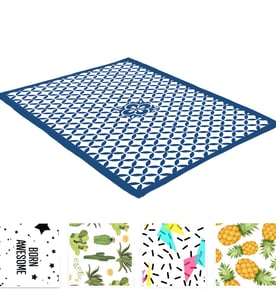 מחצלת פיקניק משודרגת מבד אינטרלוק - 150x200 ס"מ
