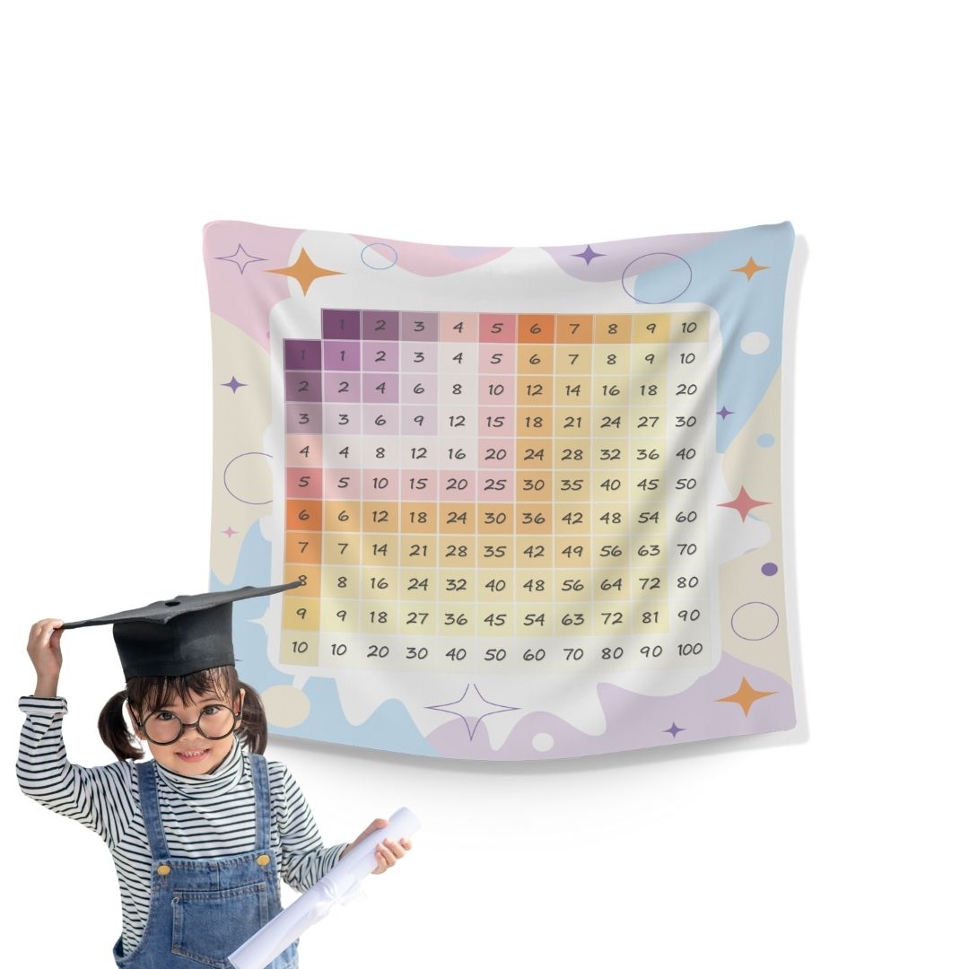 שמיכת כירבולית לסלון עם הדפסי משחקים - 150x130 ס"מ