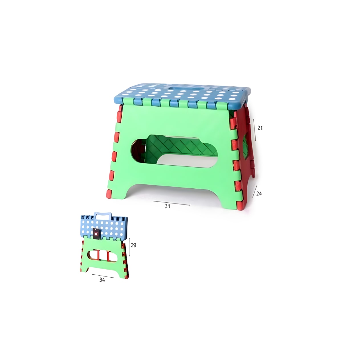 שרפרף פלסטיק מתקפל נייד בעיצוב מודרני