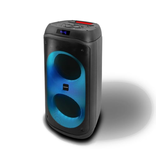 רמקול Bluetooth אלחוטי גדול עם מיקרופון ושלט LED