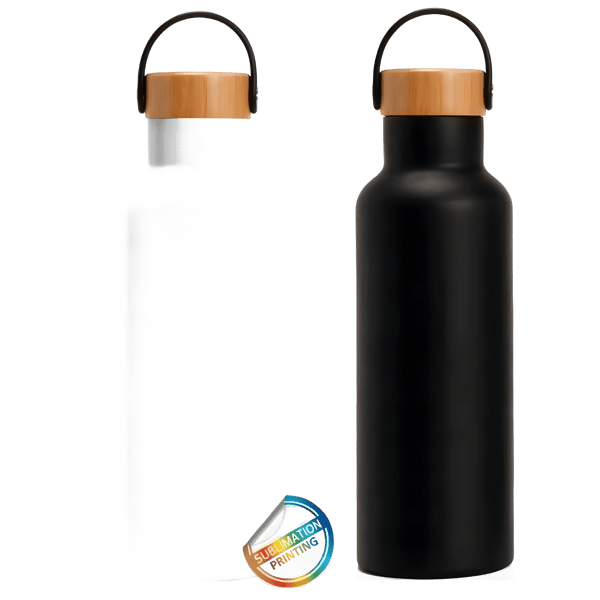 בקבוק תרמי פקק עץ 500 מ"ל במגוון צבעים