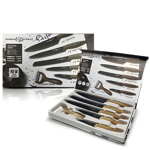 Porcini Diamond-Finish Knife Set - Exquisite Quality