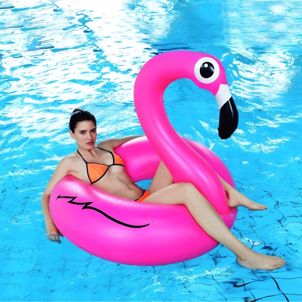Giant Pink Inflatable Flamingo from POOL PARTY