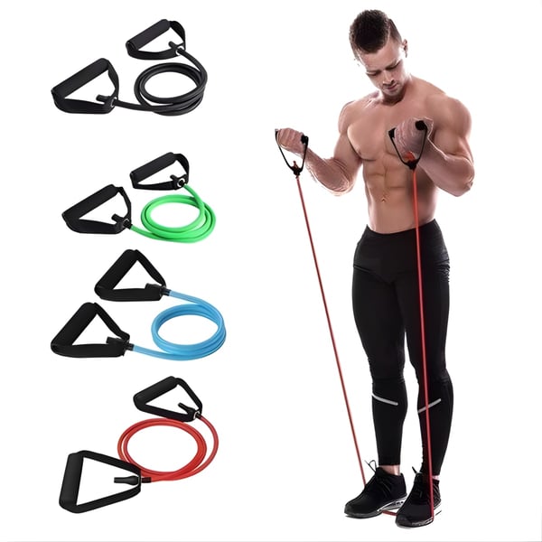 Elastic Fitness Bands with Comfortable Handles - Enhanced Edition
