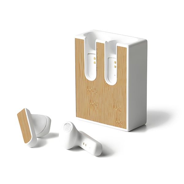 Wireless Bluetooth Bamboo Earphones with Charging Case