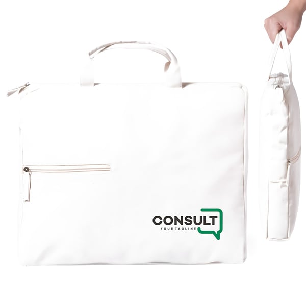 תיק מחשב נייד מעוצב בצבע לבן