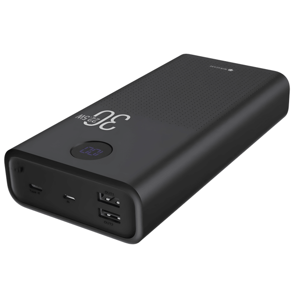 סוללה ניידת MIRACASE MPB30PD22.5W 30000mAh עם מסך דיגיטלי