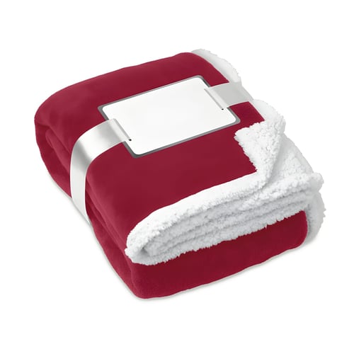 Soft Coral Fleece Blanket with Reversible Sherpa Lining