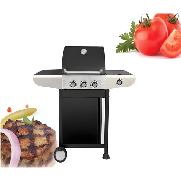 גריל גז אריזונה 3 מבערים עם כירת צד CAMPTOWN