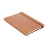 Eco-Friendly Recycled Leather A5 Notebook with Elastic Closure