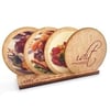 Stylish Wooden Coaster Set with Stand