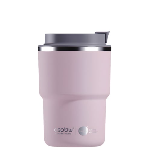 ספל תרמי מנירוסטה עם ציפוי קרמי פנימי ומכסה Anti Spill - 360 מ"ל ASOBU