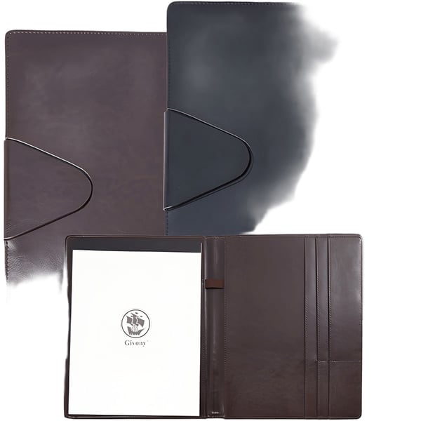 מכתבית יוקרתית בכריכת PU דמוי עור A4 עם פתיחה עברית וסגירה מגנטית