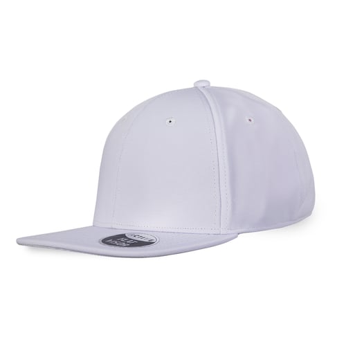 RAPPER 6 CLOSED  –  כובע מצחיה, 6 חלקים, סגירה מלאה - לבן(M)