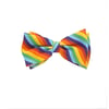 Stylish Bow Tie with Rainbow Pattern