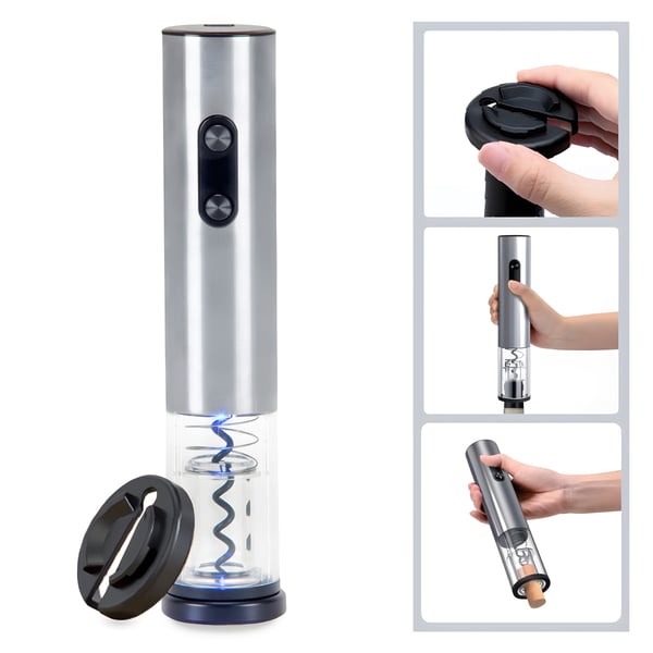 פותחן יין חשמלי יוקרתי עם תאורת LED