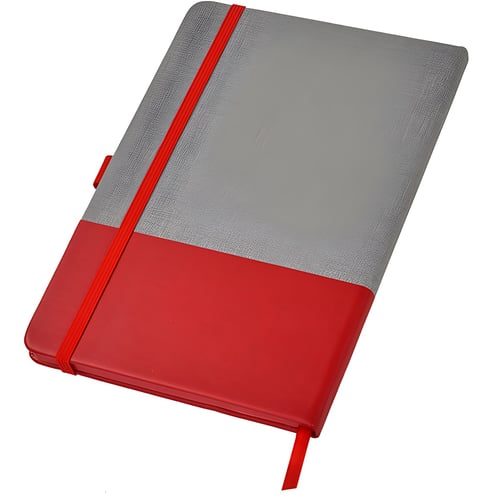 מחברת עסקים A5 מקום לעט סגירה עם רצועת גומי - אדום