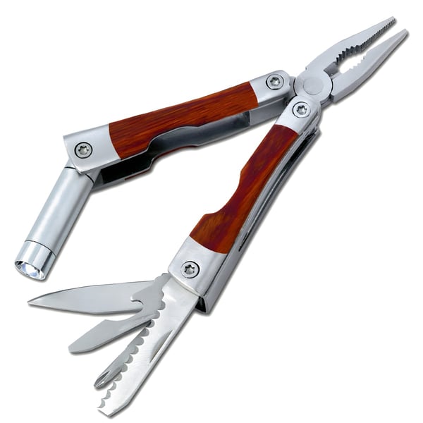 Compact Multi-Tool Pliers with Flashlight