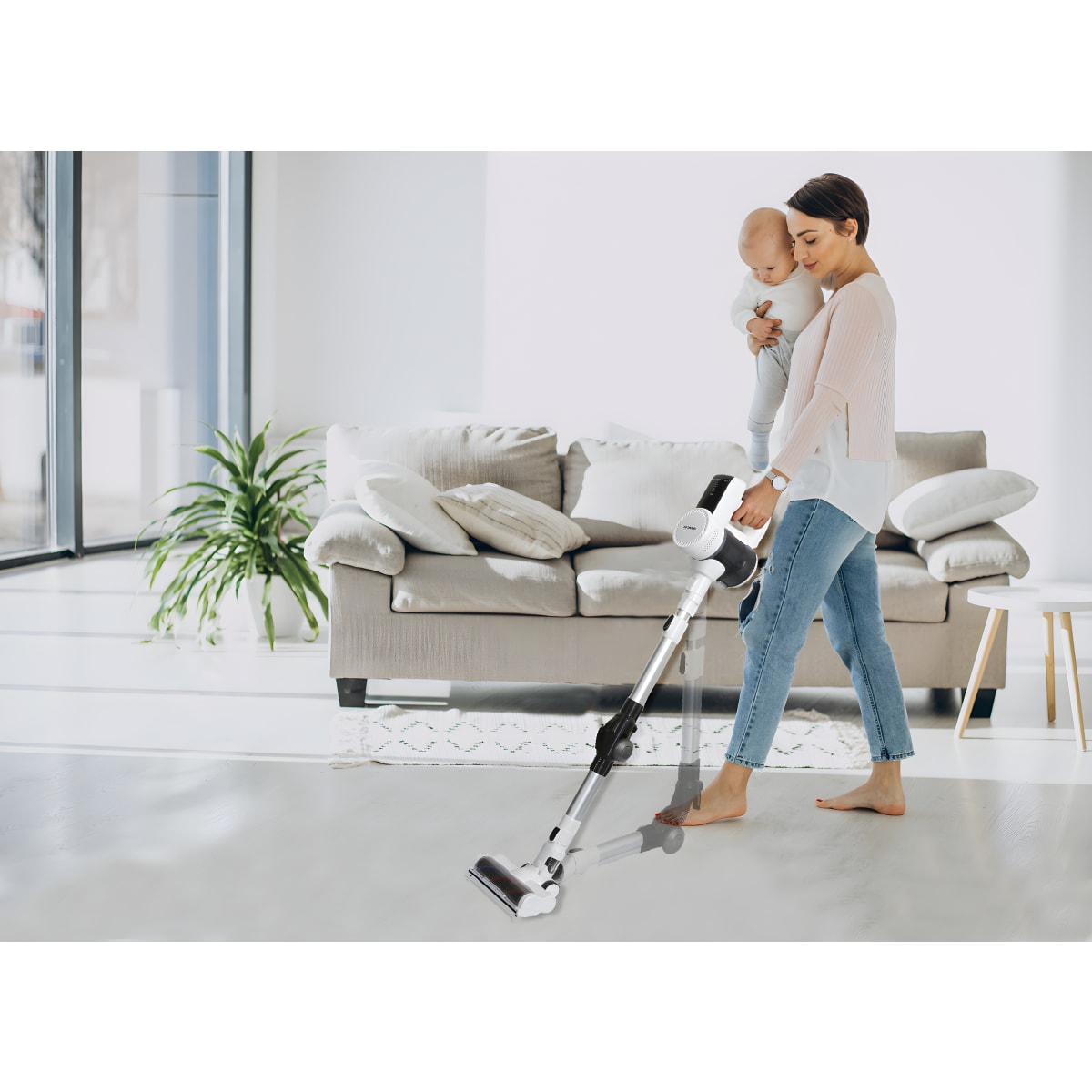 שואב אבק אלחוטי עוצמתי עם 9 ציקלונים מבית יונדאי