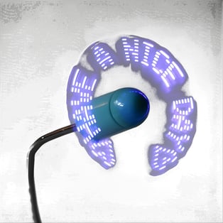 מאוורר USB LED רב-שימושי עם חיבור קל