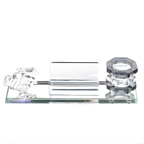 Elegant Crystal Handshake Stand