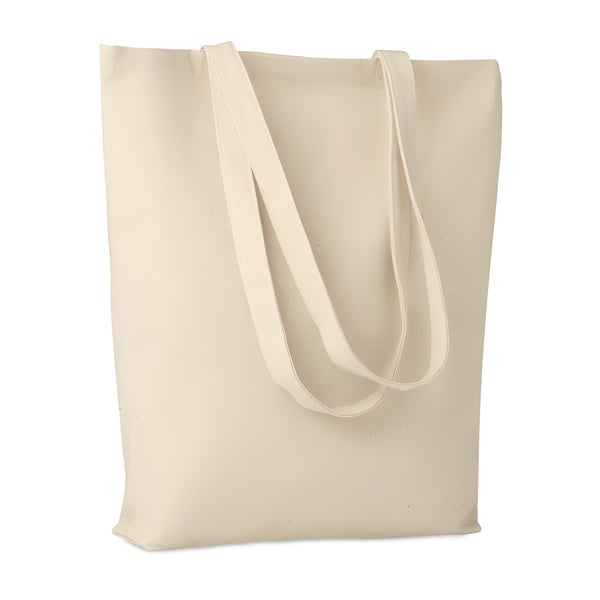 Durable Canvas Shopping Bag with Long Handles
