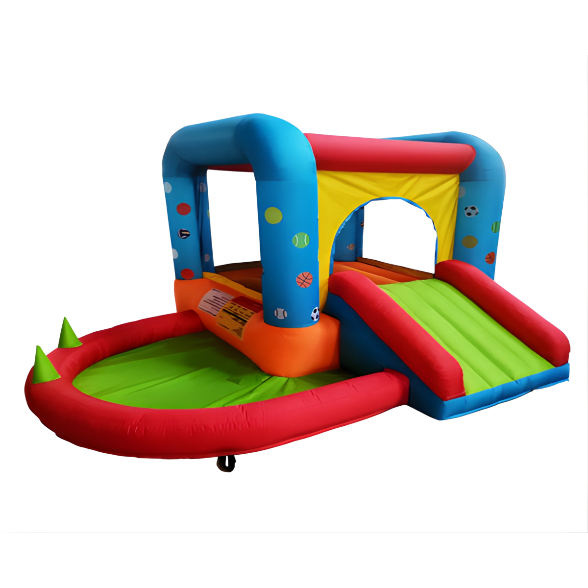 משחקייה מתנפחת לגינה עם בריכת כדורים MJ03