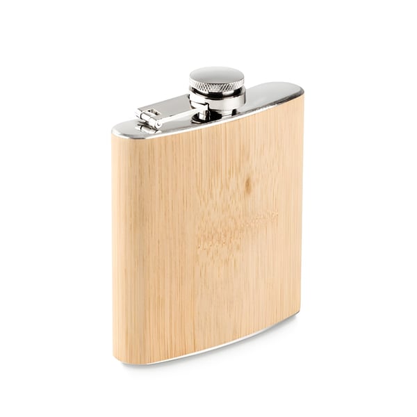 Stylish Wooden-Look Flask