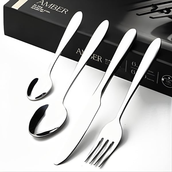 Amber Luxury Polished Dinnerware Set