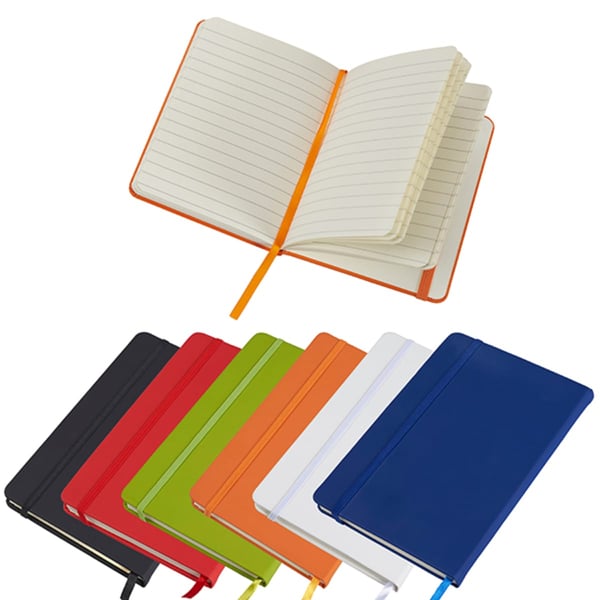 מחברת עסקים A5 סגירה עם רצועת גומי - מתנה עסקית איכותית