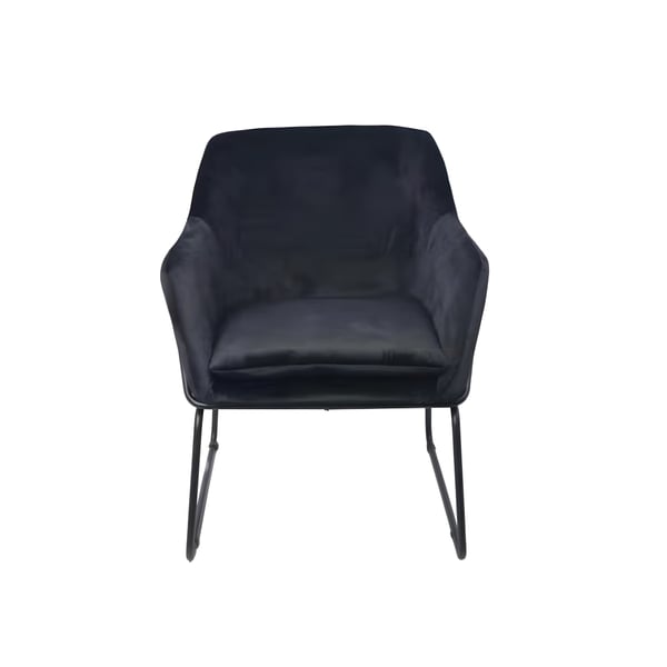 Stylish Guest Armchair with Fabric Upholstery