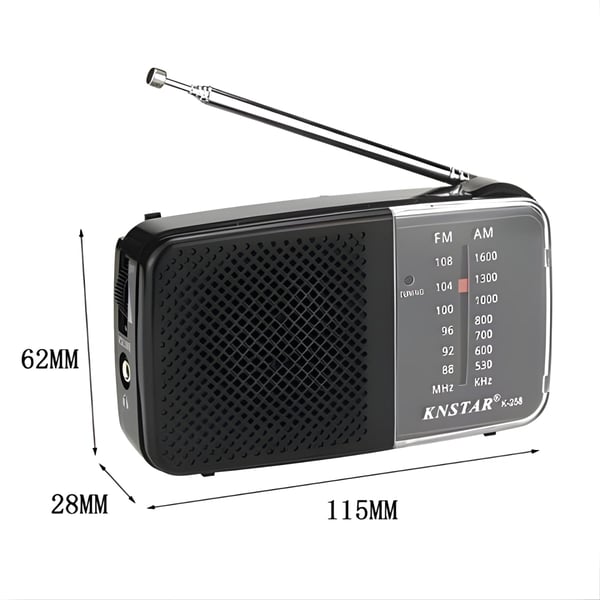 KNSTAR Digital Portable Radio with AM/FM Reception
