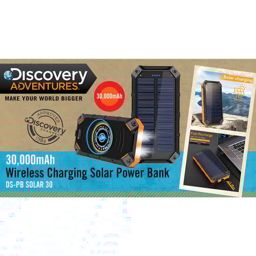 מטען נייד חזק 30,000 אמפר עם טעינה סולארית וחסינות למים