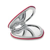 Dual Heart-Shaped Cosmetic Mirror with Magnetic Closure