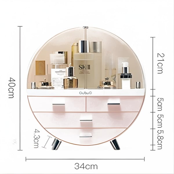 Round Wall Shelf for Elegant Toiletry Storage