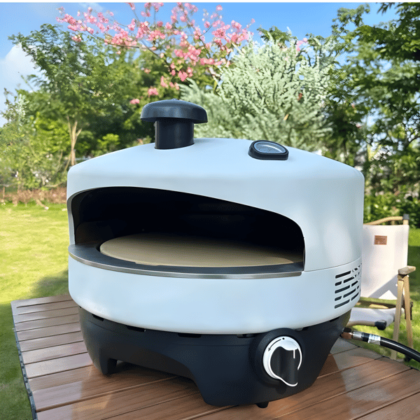 Professional Outdoor Gas Pizza Oven with Baking Stone & Surround Flame by SMARTER
