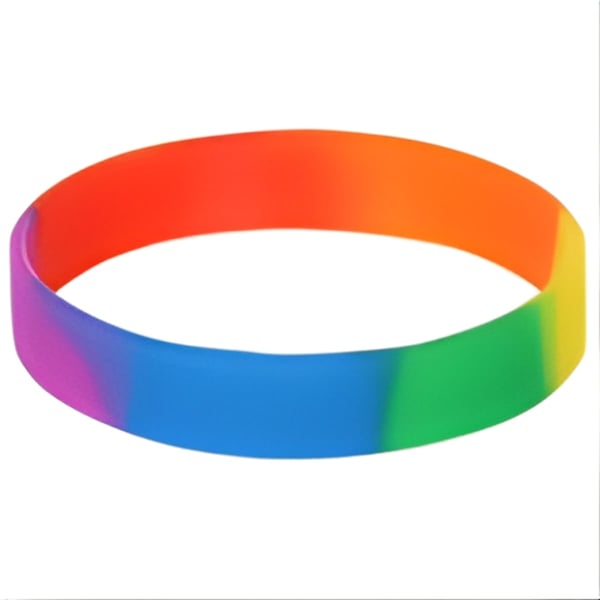 צמיד סיליקון קשת צבעונית