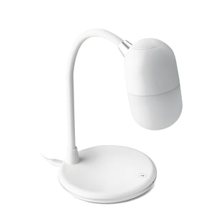 מנורת שולחן אלחוטית עם רמקול וקישוריות iPhone® ו-Android