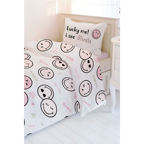 Kids' Flannel Bedding Smiley Design by Vardinon