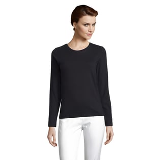 חולצת נשים עם שרוול ארוך 100% כותנה