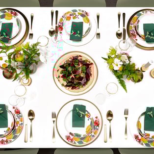 סט סכו"ם יוקרתי GOLD ל-6 סועדים - 24 חלקים מבית Naaman