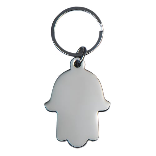 מחזיק מפתחות חמסה מעוצב עם ציפוי מט