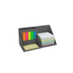 מעמד שולחני קובייתי עם ניירות דביקים ומקום לעטים