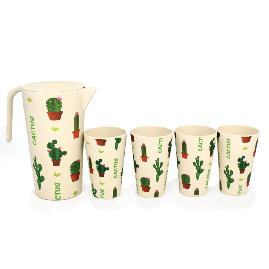 סט קנקן וכוסות במבוק בעיצוב קטטוס - מביא נופך ייחודי לבית