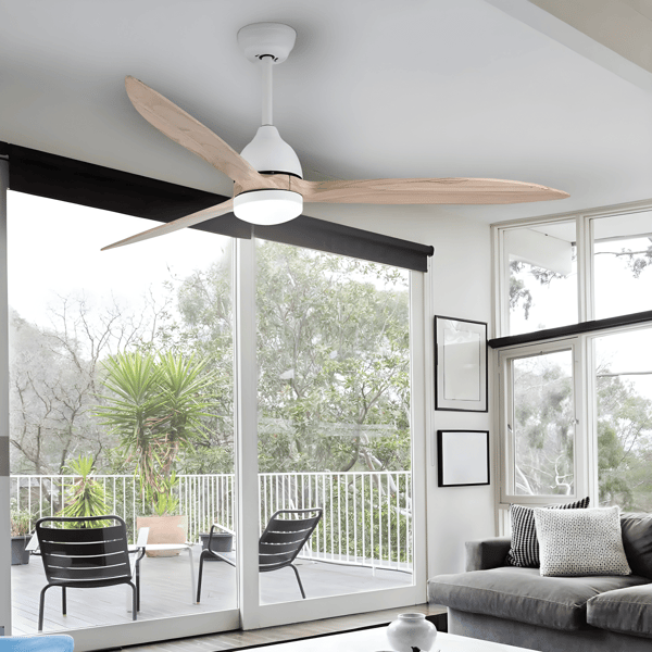 Modern 60-Inch Ceiling Fan with Remote and Lighting
