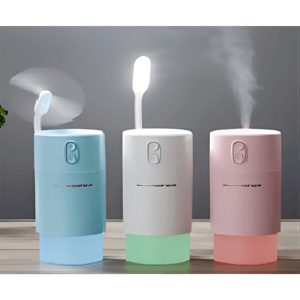 מפיץ ריח עם אדים, אורות מתחלפים ומאוורר רוח