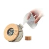 Eco-Friendly Bamboo LCD Clock - No Batteries Needed