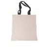 Cotton Bag with Black Handles for Daily Use